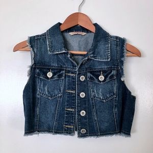 Highway Jeans Crop Denim Vest - LIKE NEW